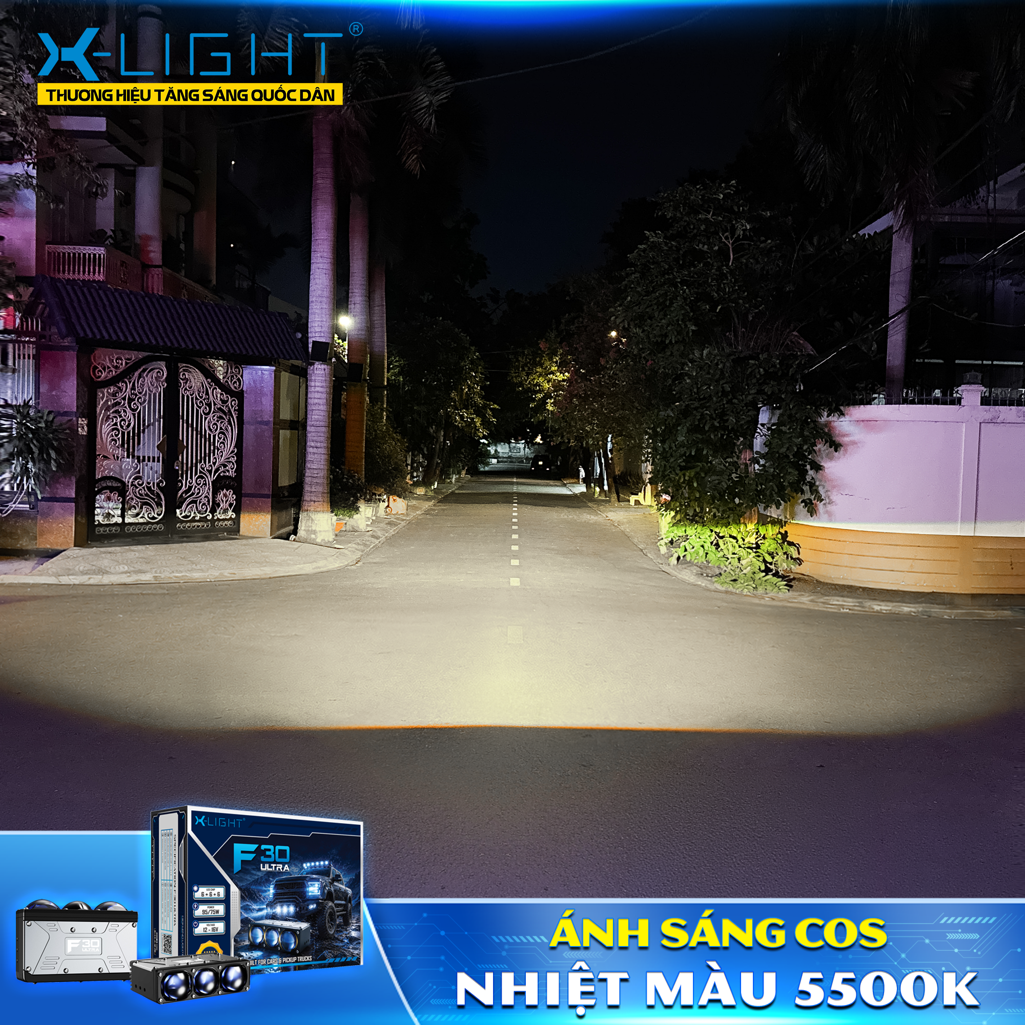Đèn gầm lắp rời X-Light F30 Ultra